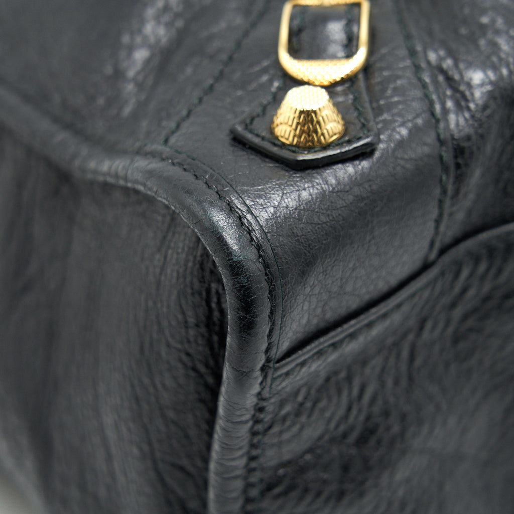 BALENCIAGA GIANT CITY BAG IN BLACK