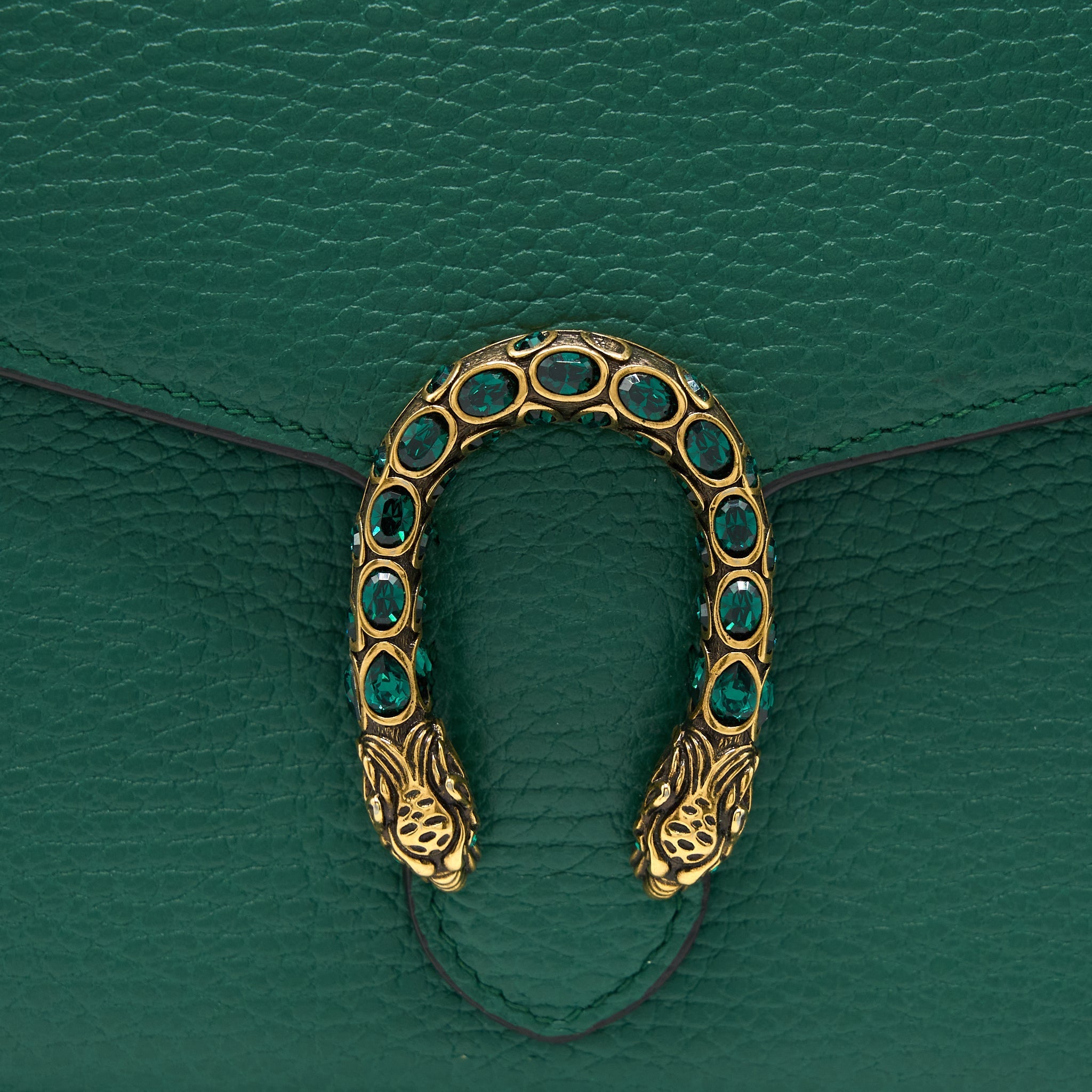 GUCCI MINI DIONYSUS WALLET ON CHAIN GREEN MULTICOLOUR HARDWARE