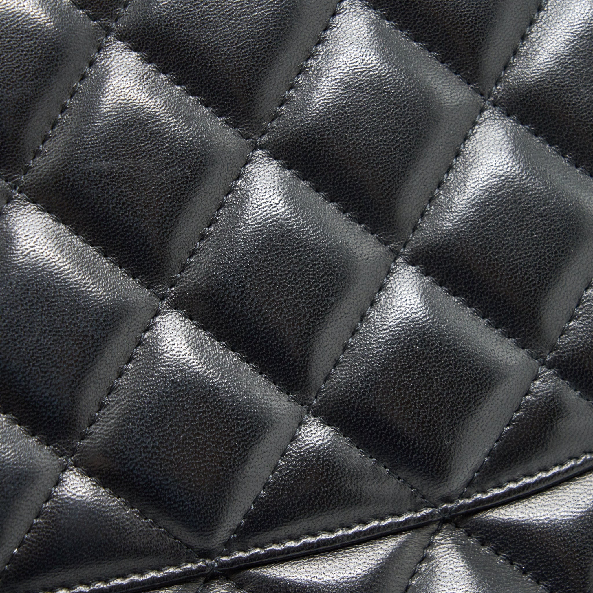 CHANEL CLASSIC JUMBO DOUBLE FLAP BAG LAMBSKIN BLACK GHW