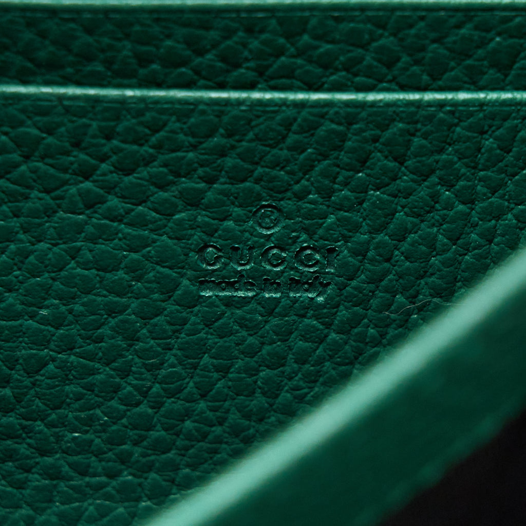 GUCCI MINI DIONYSUS WALLET ON CHAIN GREEN MULTICOLOUR HARDWARE