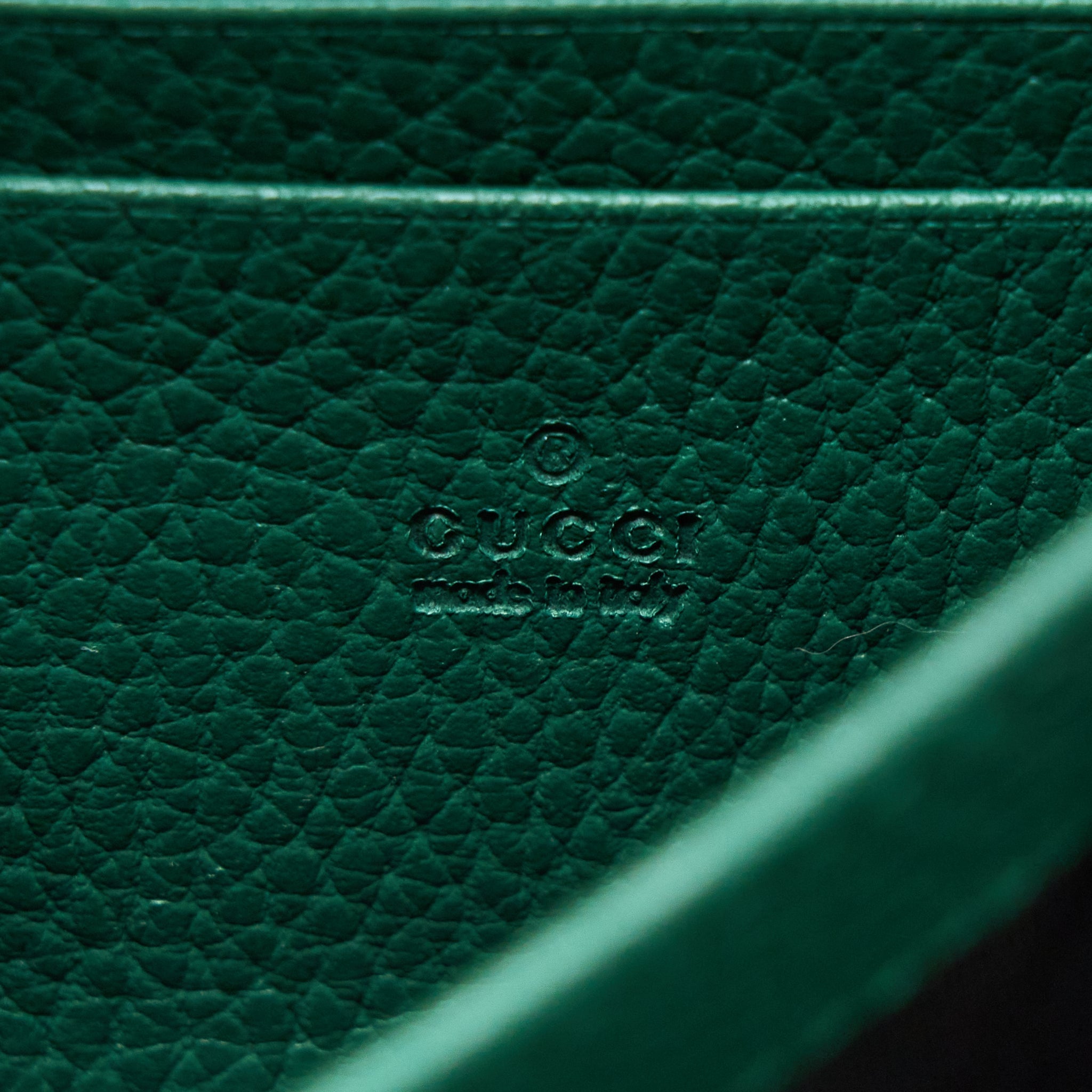 GUCCI MINI DIONYSUS WALLET ON CHAIN GREEN MULTICOLOUR HARDWARE