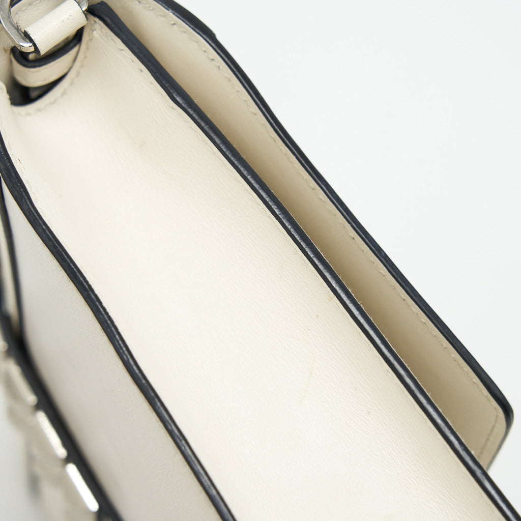 PRADA WOMAN'S MESSANGER BAG WHITE WITH SHW