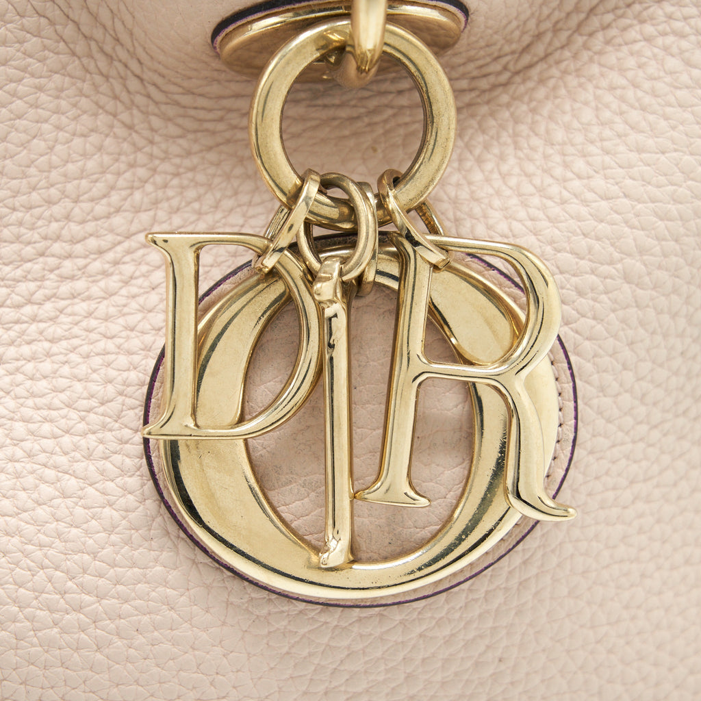 DIOR VIP DIORISSIMO TOTE BAG GRAINED CALFSKIN BEIGE GHW