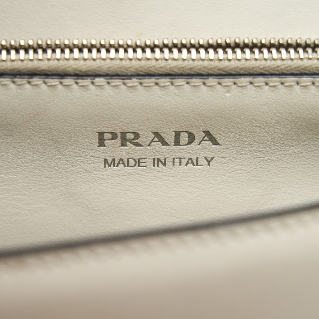 PRADA WOMAN'S MESSANGER BAG WHITE WITH SHW