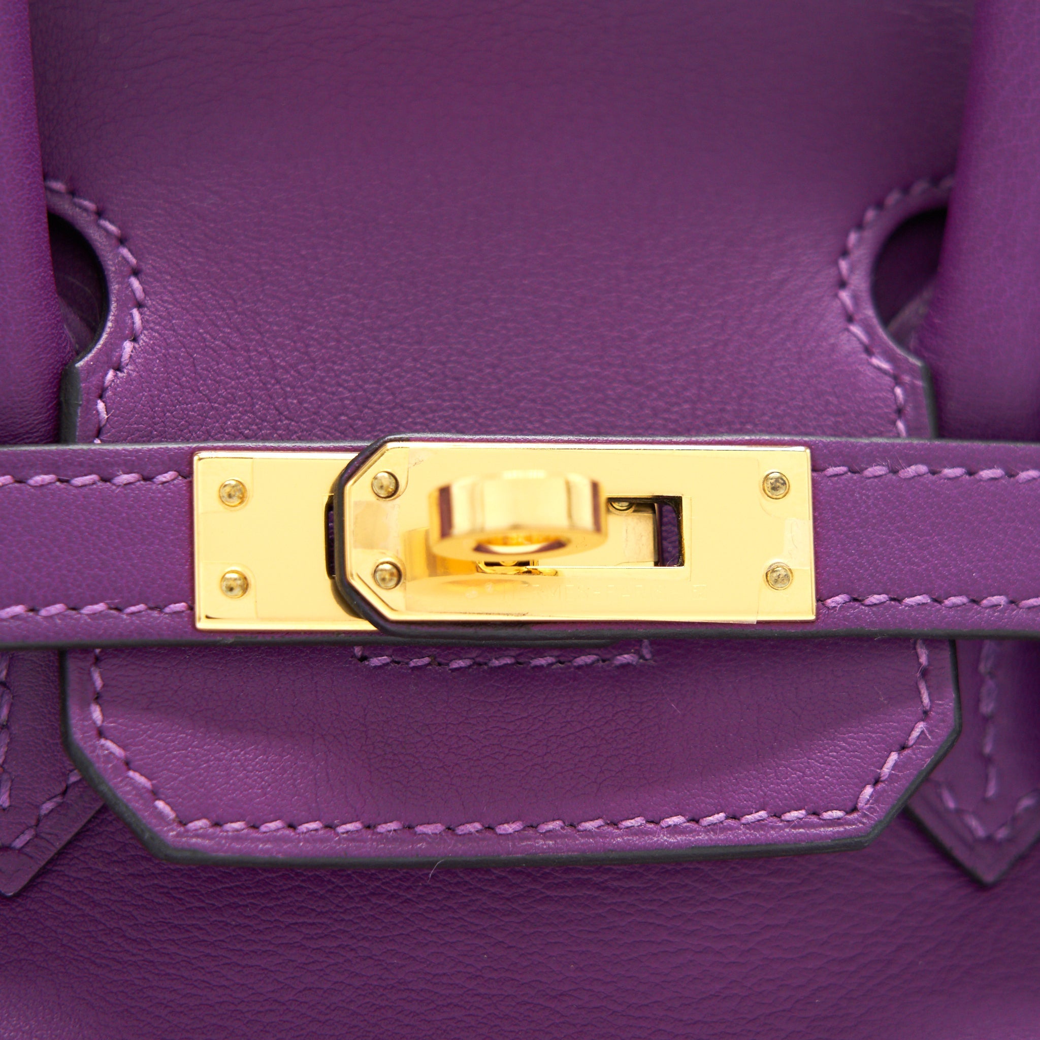 HERMES BIRKIN25 SWIFT LEATHER P9 ANEMONE GHW