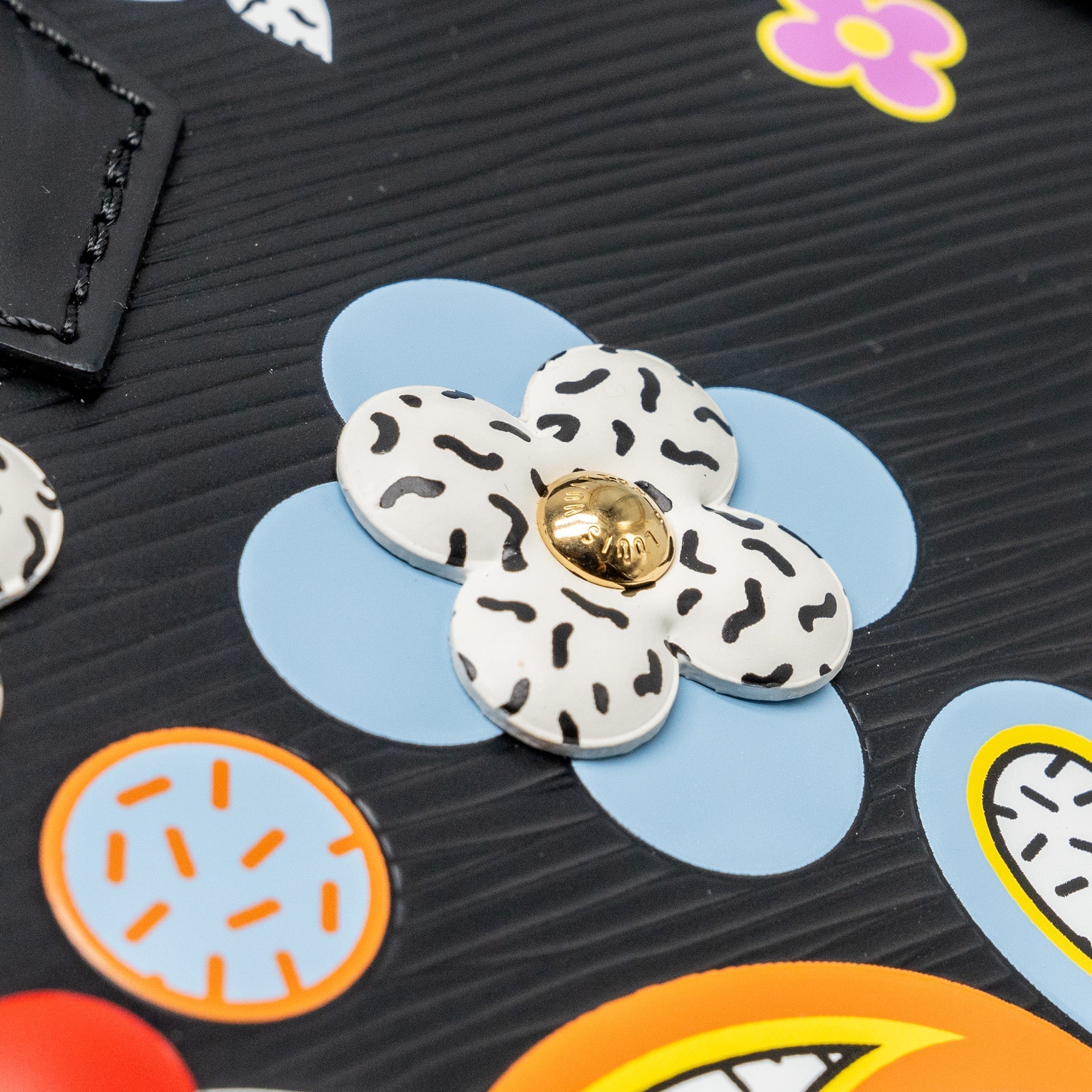 LOUIS VUITTON ALMA BB BLOOMING FLOWERS LIMITED EDITION EPI BLACK/MULTICOLOUR GHW