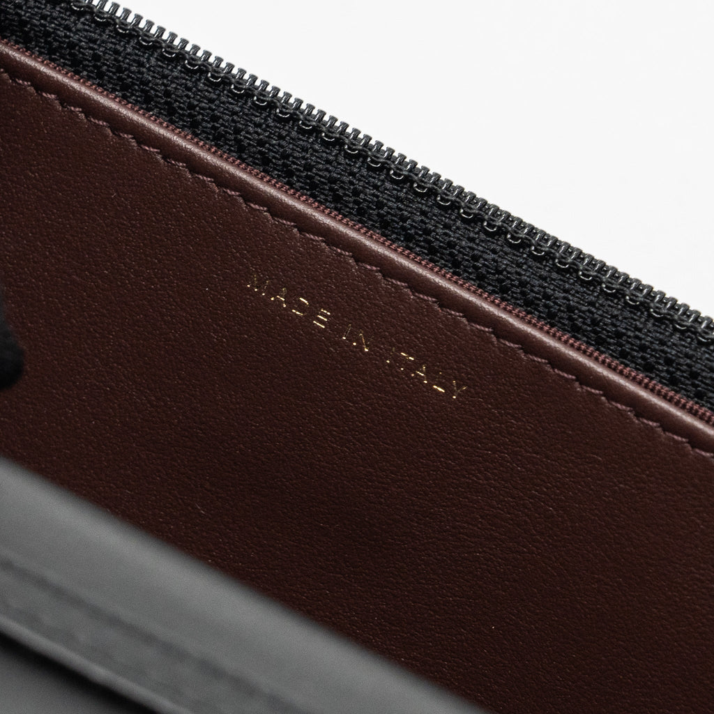 CHANEL 2.55 WALLET ON CHAIN AGED CALFSKIN BLACK BRUSHED GHW (MICROCHIP)