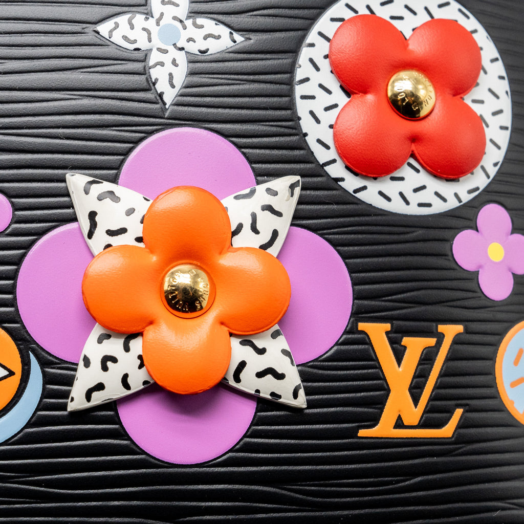 LOUIS VUITTON ALMA BB BLOOMING FLOWERS LIMITED EDITION EPI BLACK/MULTICOLOUR GHW