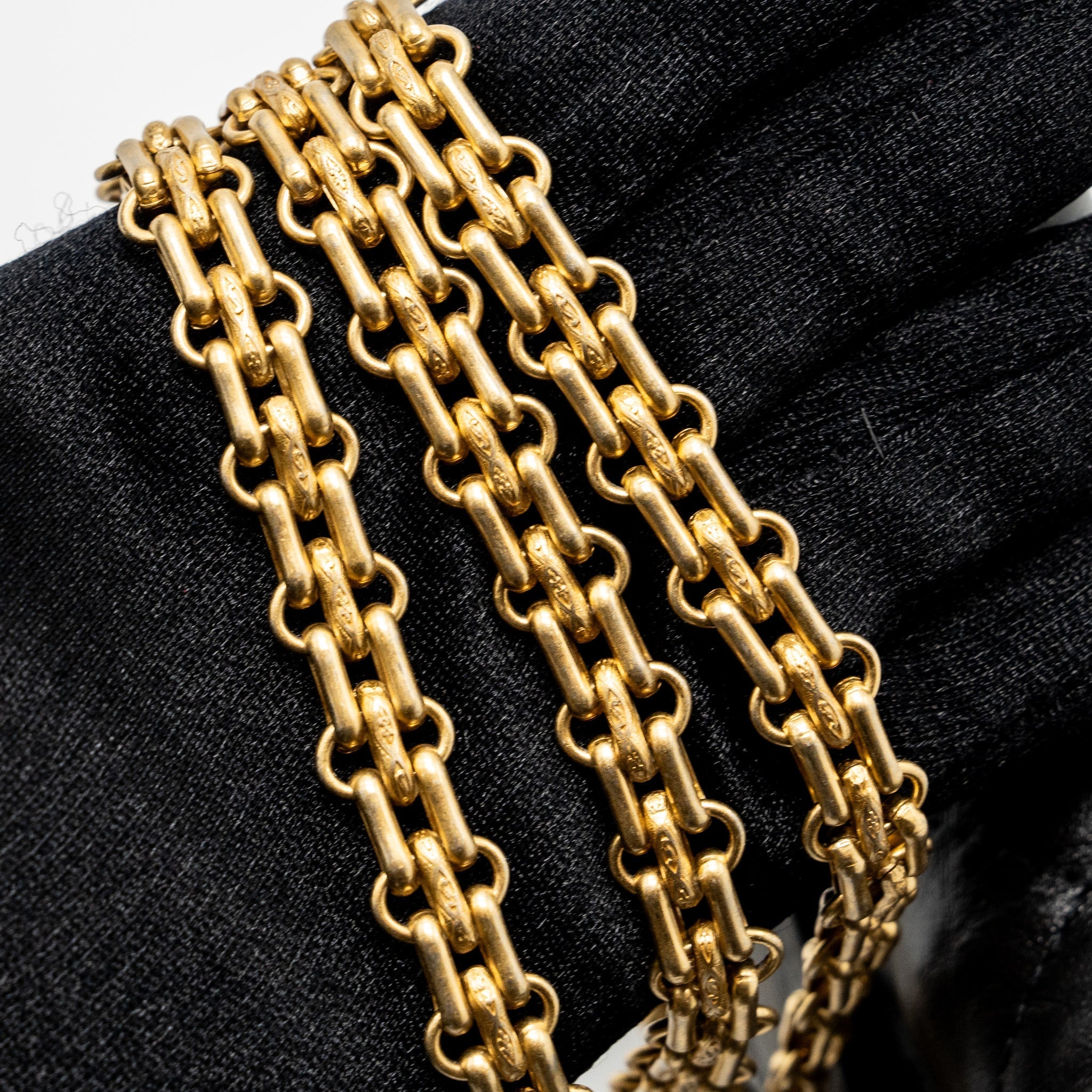 CHANEL 2.55 WALLET ON CHAIN AGED CALFSKIN BLACK BRUSHED GHW (MICROCHIP)