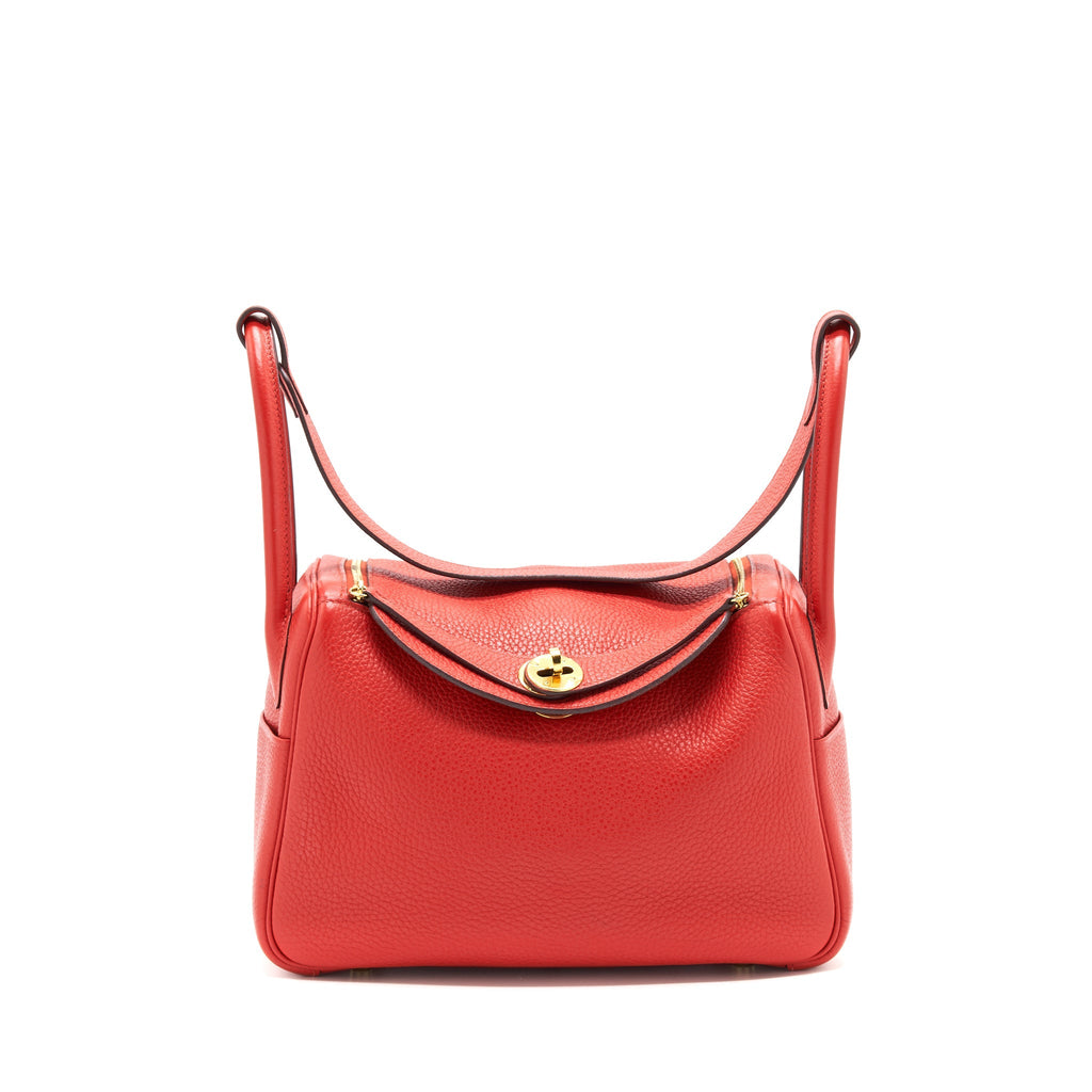 HERMES LINDY 26 ROUGE TOMATE GHW