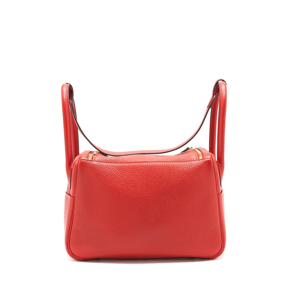 HERMES LINDY 26 ROUGE TOMATE GHW