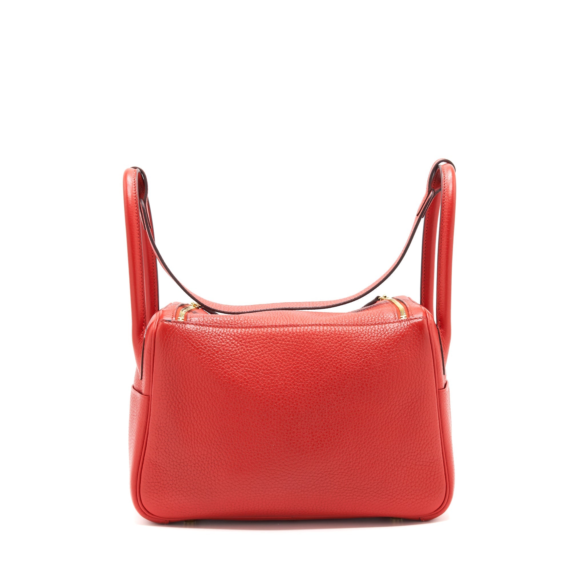 HERMES LINDY 26 ROUGE TOMATE GHW
