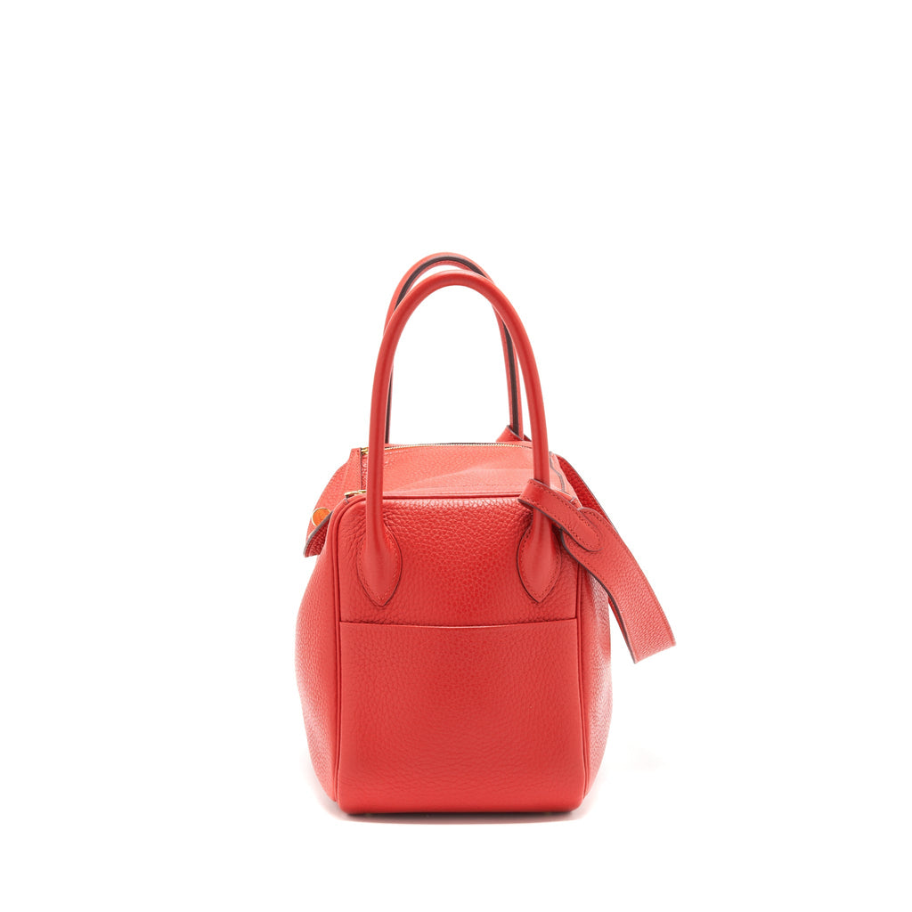 HERMES LINDY 26 ROUGE TOMATE GHW