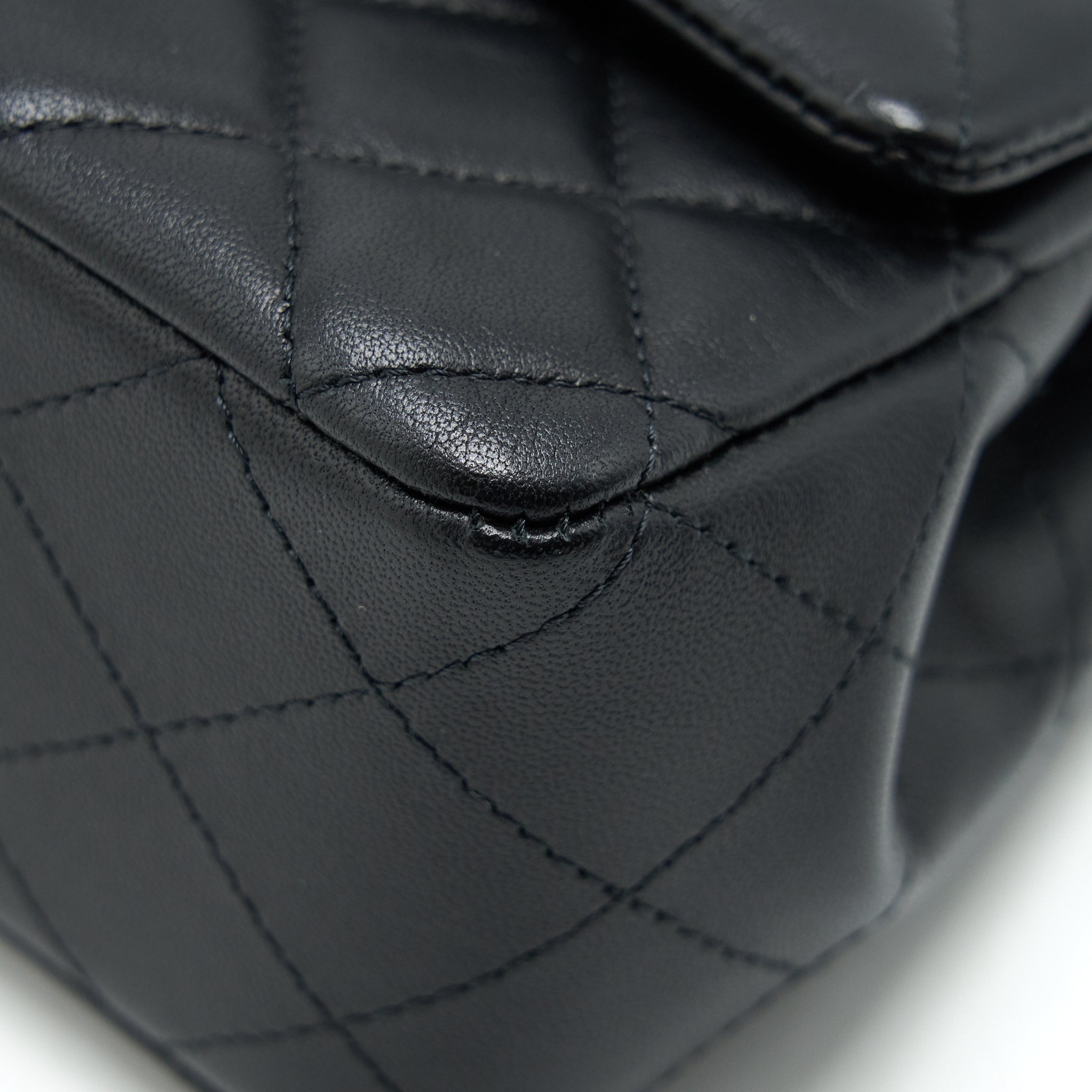 CHANEL MINI RECTANGULAR FLAP BAG LAMBSKIN BLACK LGHW