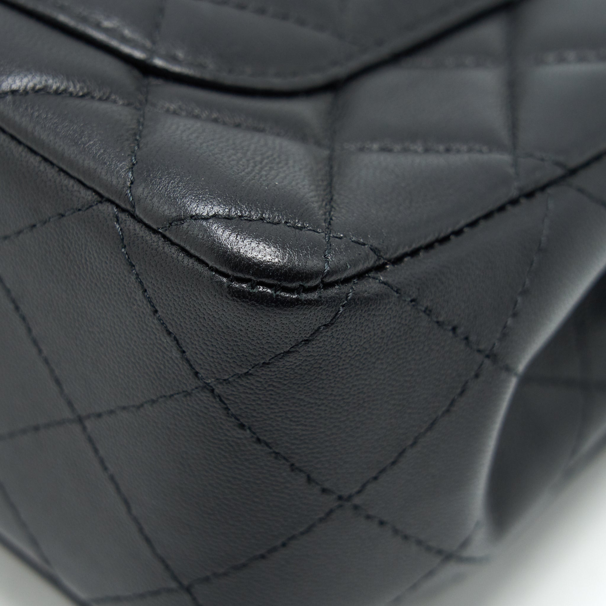 CHANEL MINI RECTANGULAR FLAP BAG LAMBSKIN BLACK LGHW