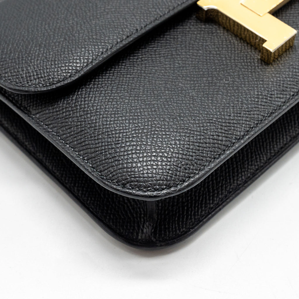 HERMES CONSTANCE ELAN EPSOM BLACK GHW