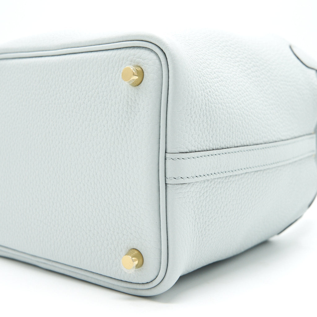 HERMES PICOTIN 18 BLUE PALE GHW
