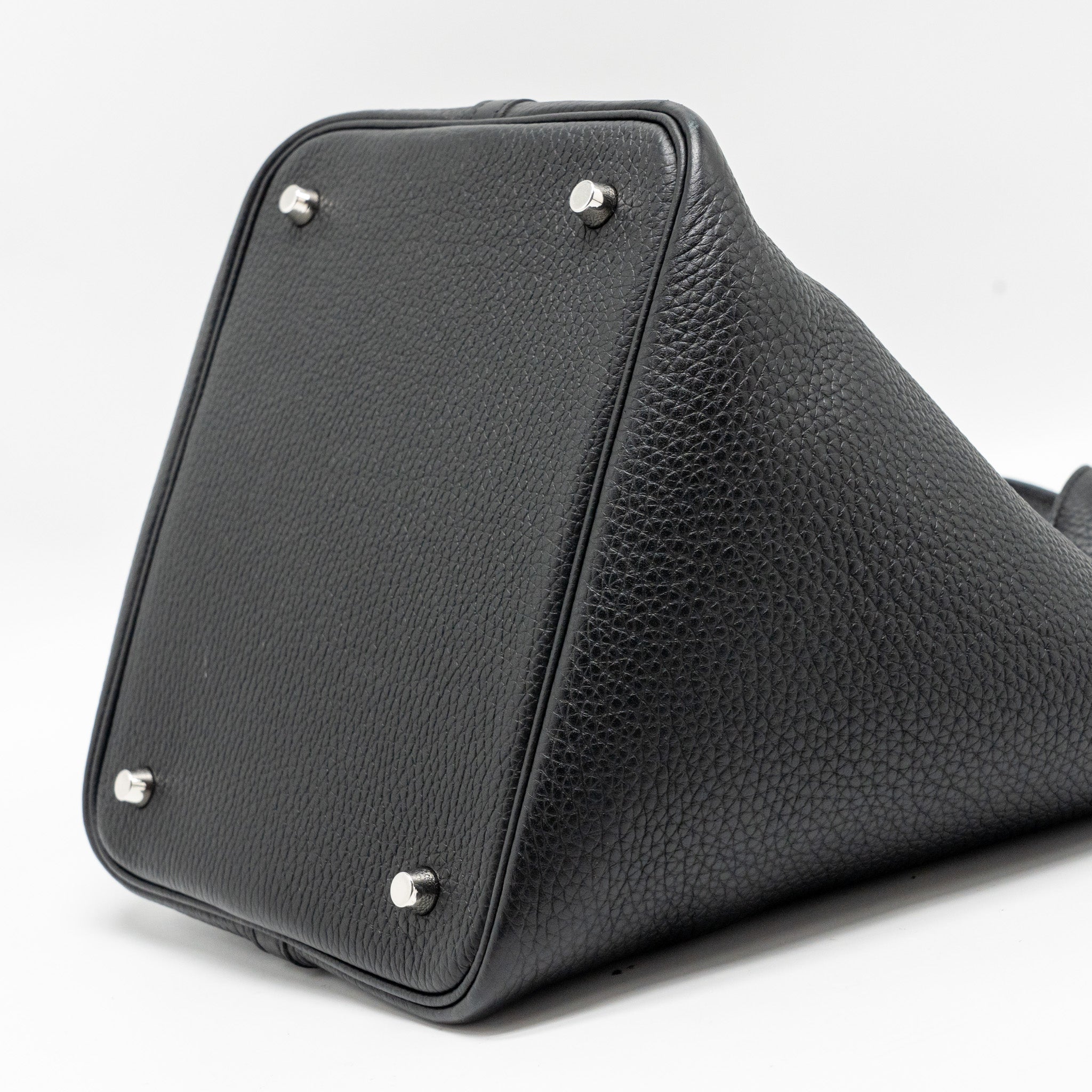 HERMES PICOTIN22 LOCK BAG CLEMENCE BLACK SHW