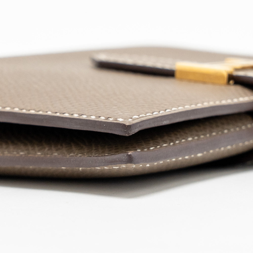 HERMES BEARN COMPACT WALLET EPSOM ETOUPE GHW
