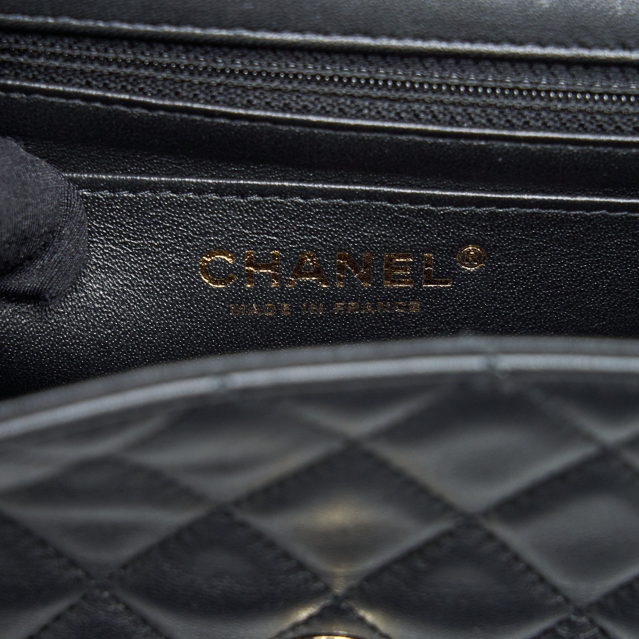 CHANEL MINI RECTANGULAR FLAP BAG LAMBSKIN BLACK LGHW