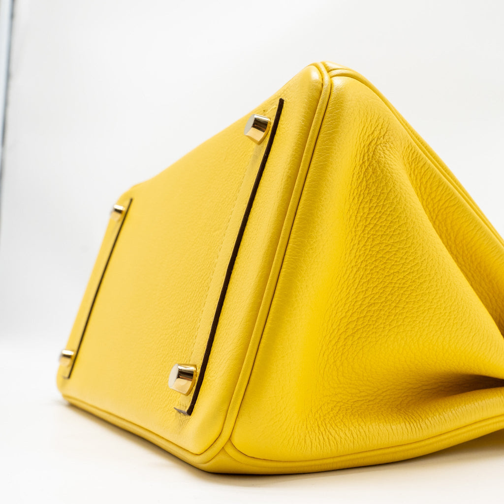 HERMES BIRKIN 30 TAURILLON NOVILLO JAUNE DE NAPLES GHW