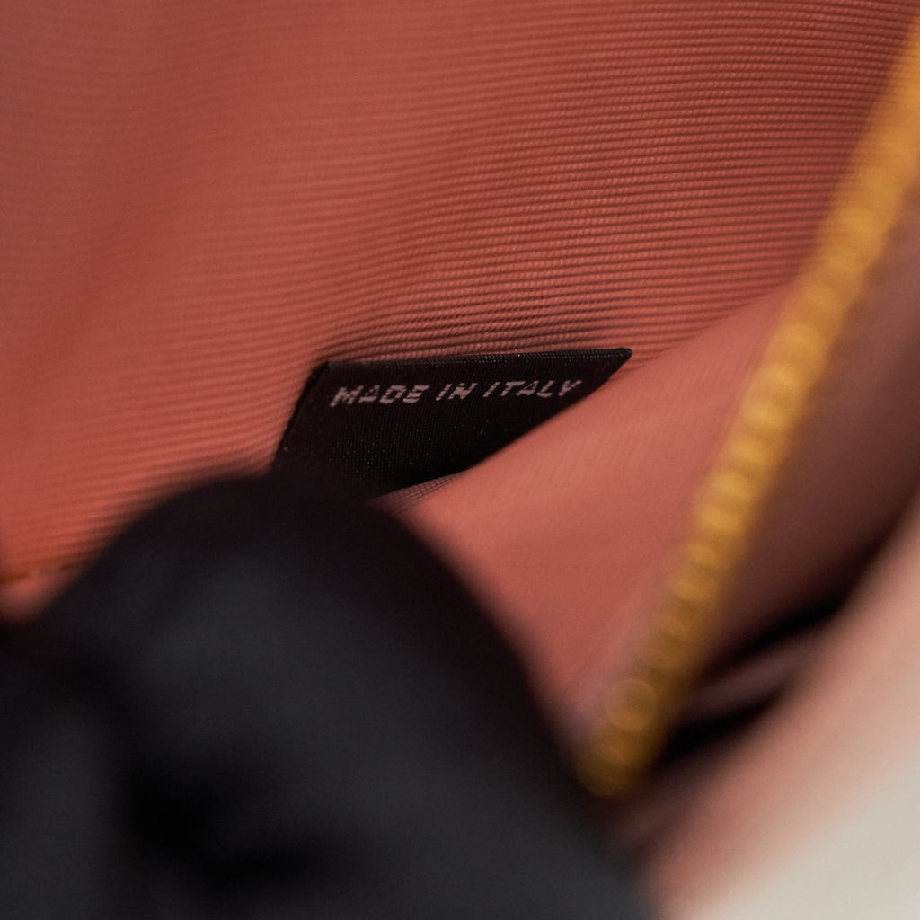PRADA PORTAF SAFFIANO METAL ORO ORCHIDEA BAG