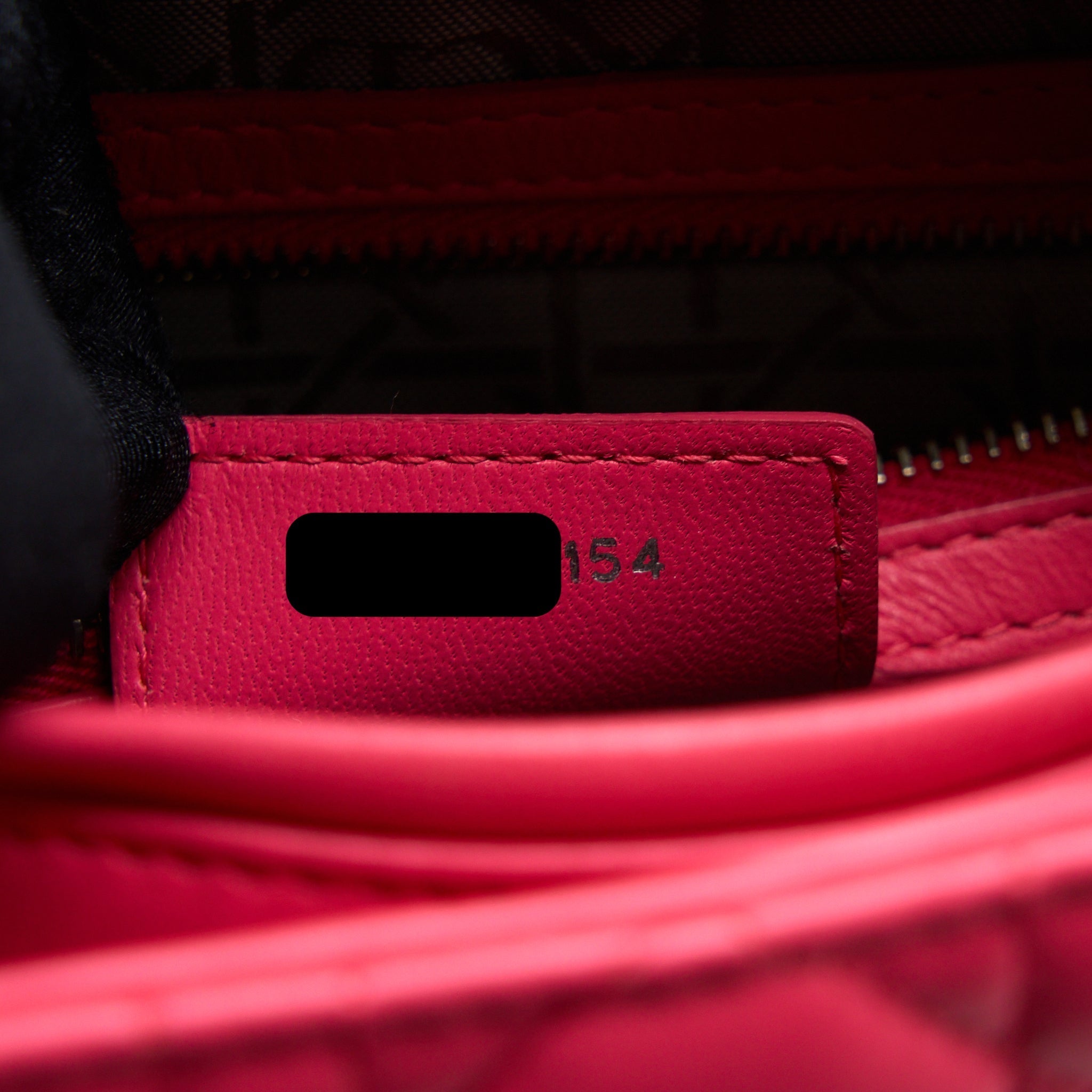DIOR MEDIUM LADY DIOR LAMBSKIN PINK SHW