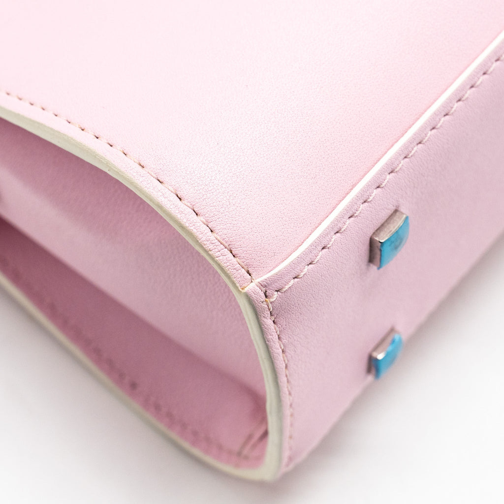 DELVAUX SMALL TEMPETE TOTE BAG CALFSKIN LIGHT PINK SHW
