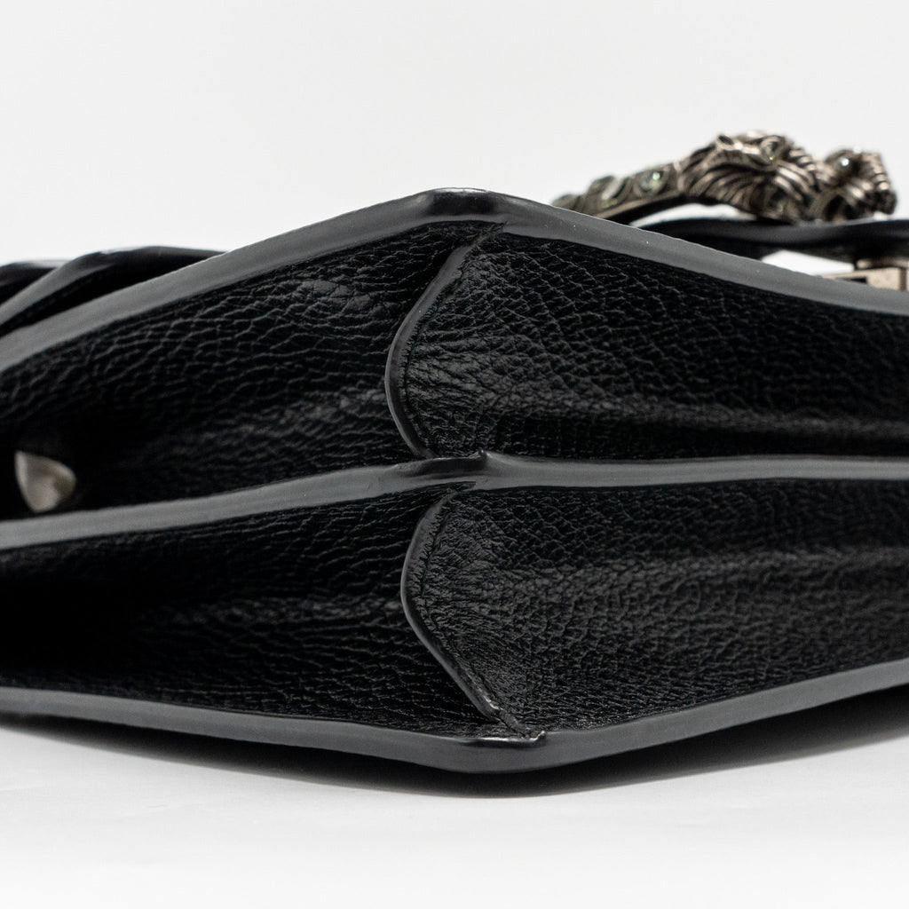 GUCCI MEDIUM DIONYSUS SHOULDER BAG CALFSKIN BLACK SHW