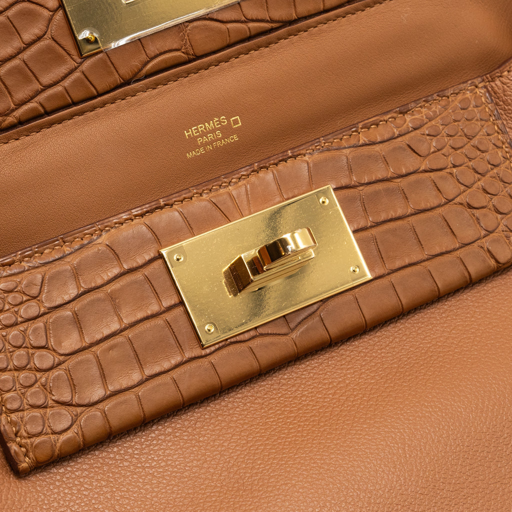 HERMES MINI 24/24 2424-21 TOUCH EVERCOLOR /ALLIGATOR /SWIFT GOLD GHW