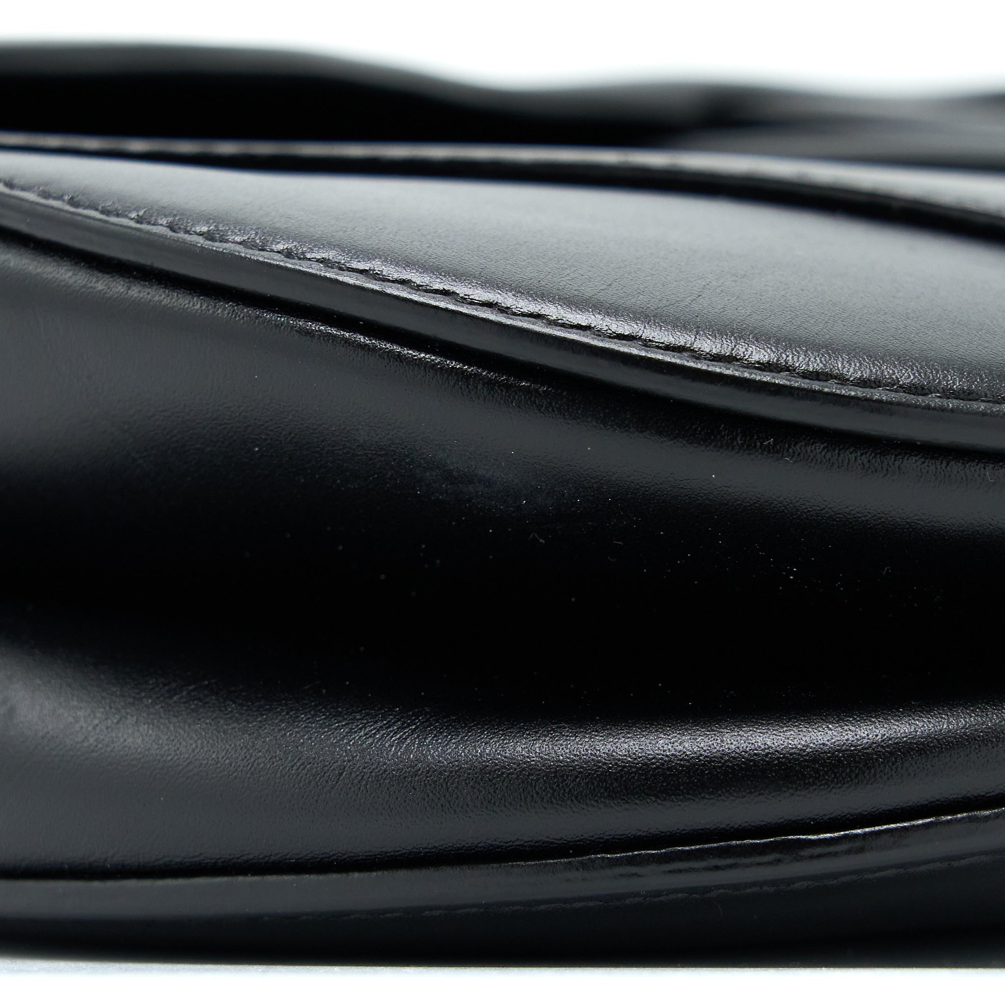 DIOR MEDIUM SADDLE BAG CALFSKIN BLACK SHW