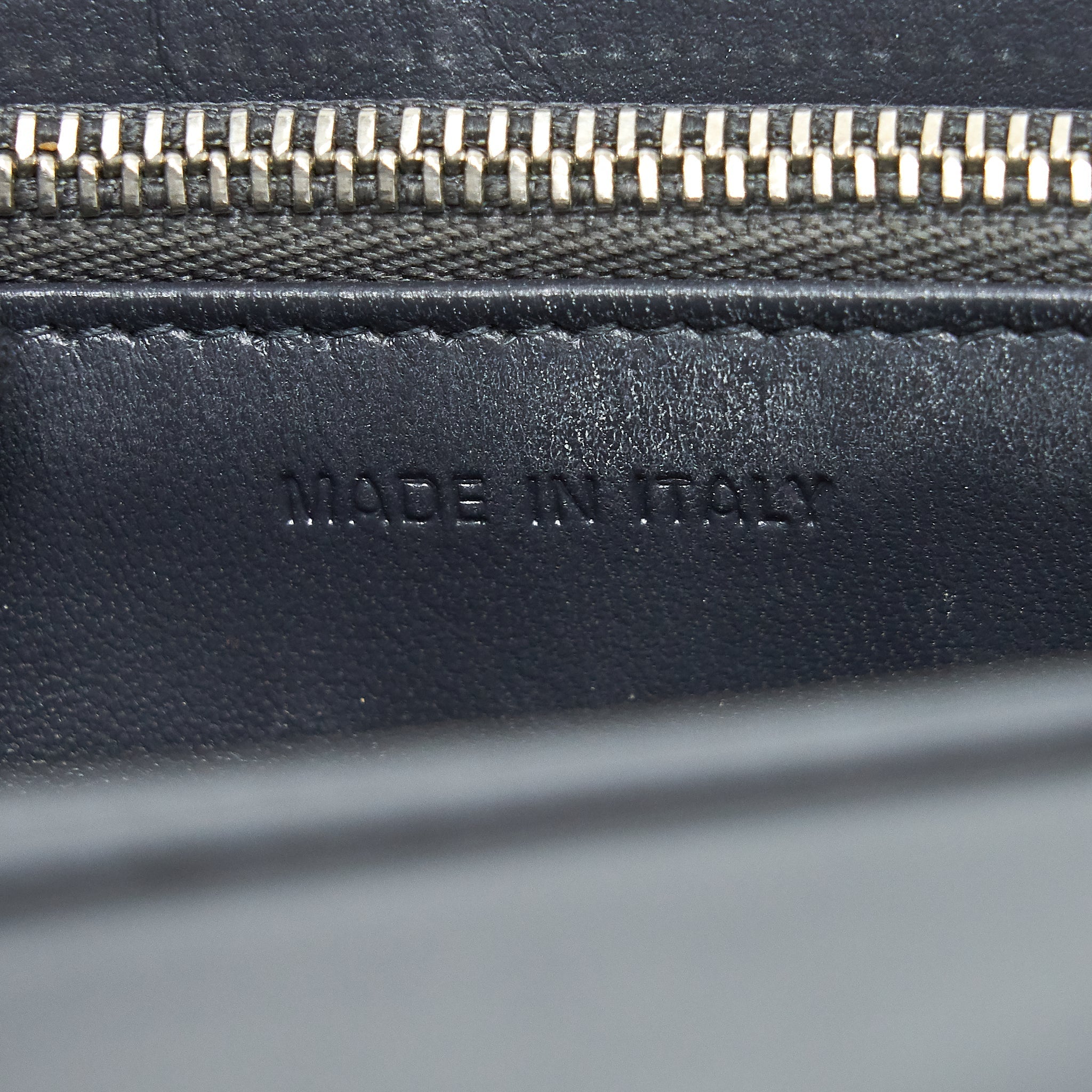 DIOR DIORAMA WALLET ON CHAIN METALLIC SILVER SHW