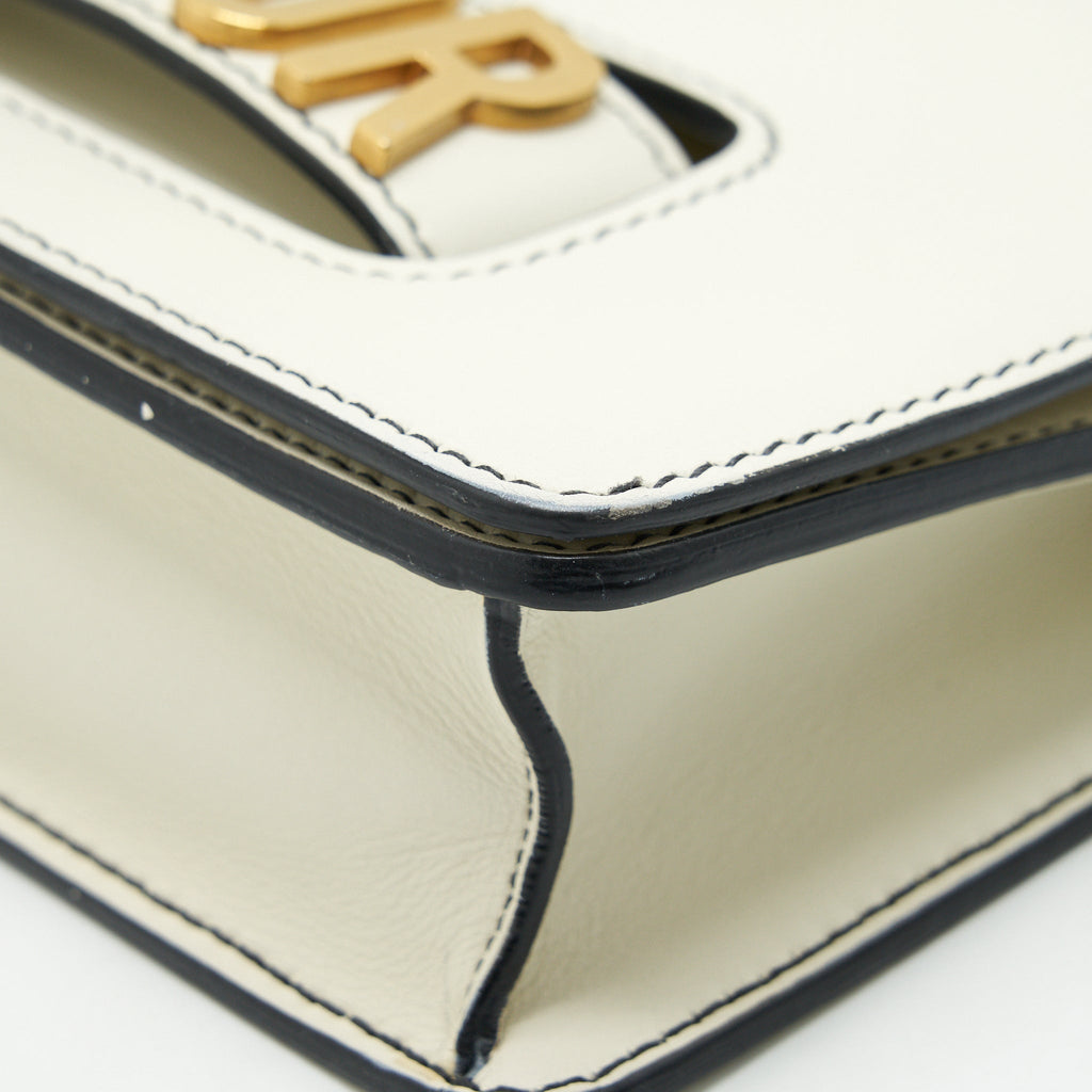 DIOR J'ADIOR FLAP BAG CHAIN BAG CLUTCH WHITE GHW