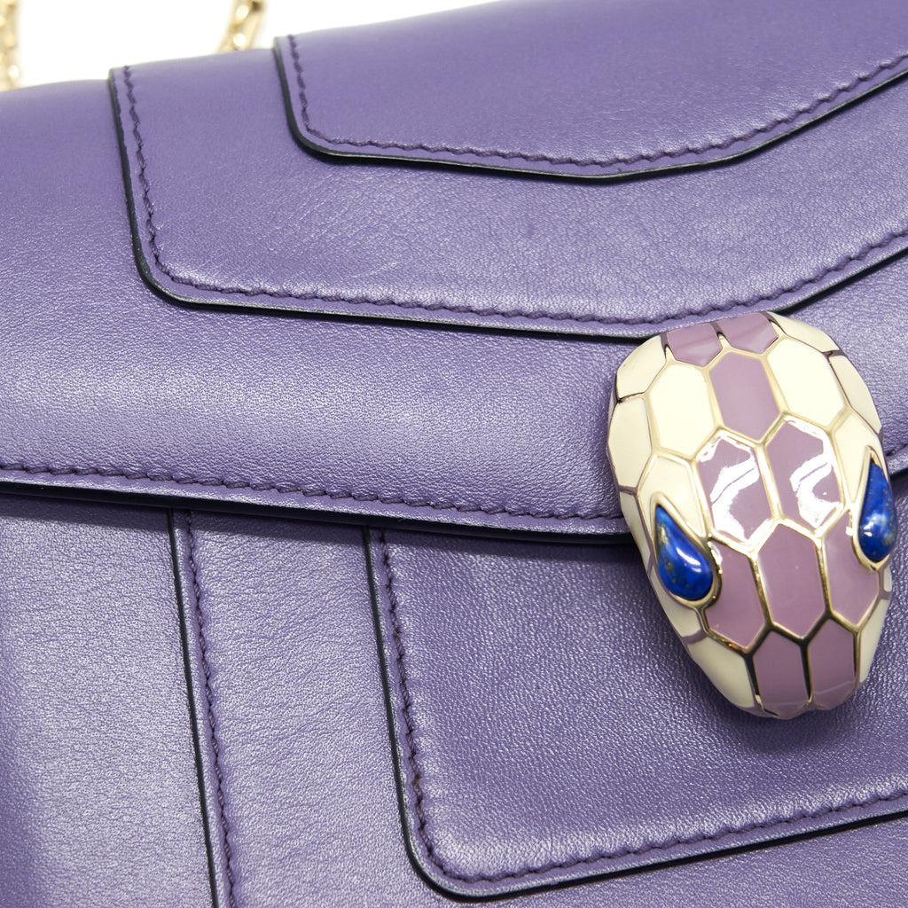 BVLGARI SERPENTI FOREVER CROSSBODY BAG PURPLE