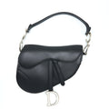 DIOR MEDIUM SADDLE BAG CALFSKIN BLACK SHW
