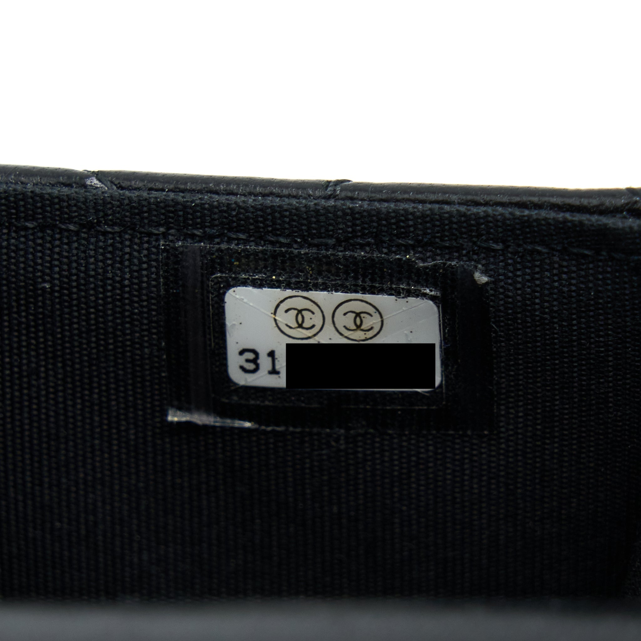 CHANEL TOP HANDLE MINI FLAP CARD HOLDER LAMBSKIN BLACK GHW