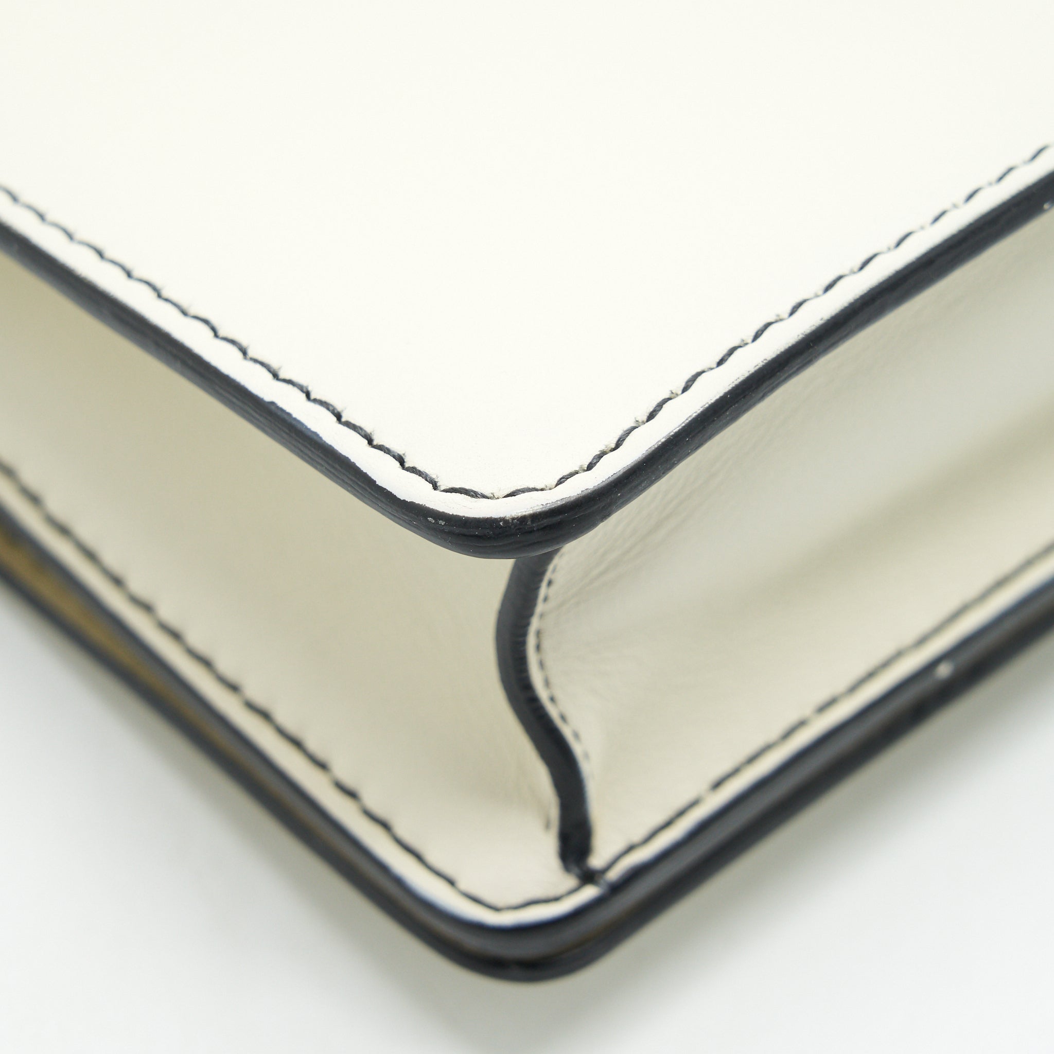 DIOR J'ADIOR FLAP BAG CHAIN BAG CLUTCH WHITE GHW