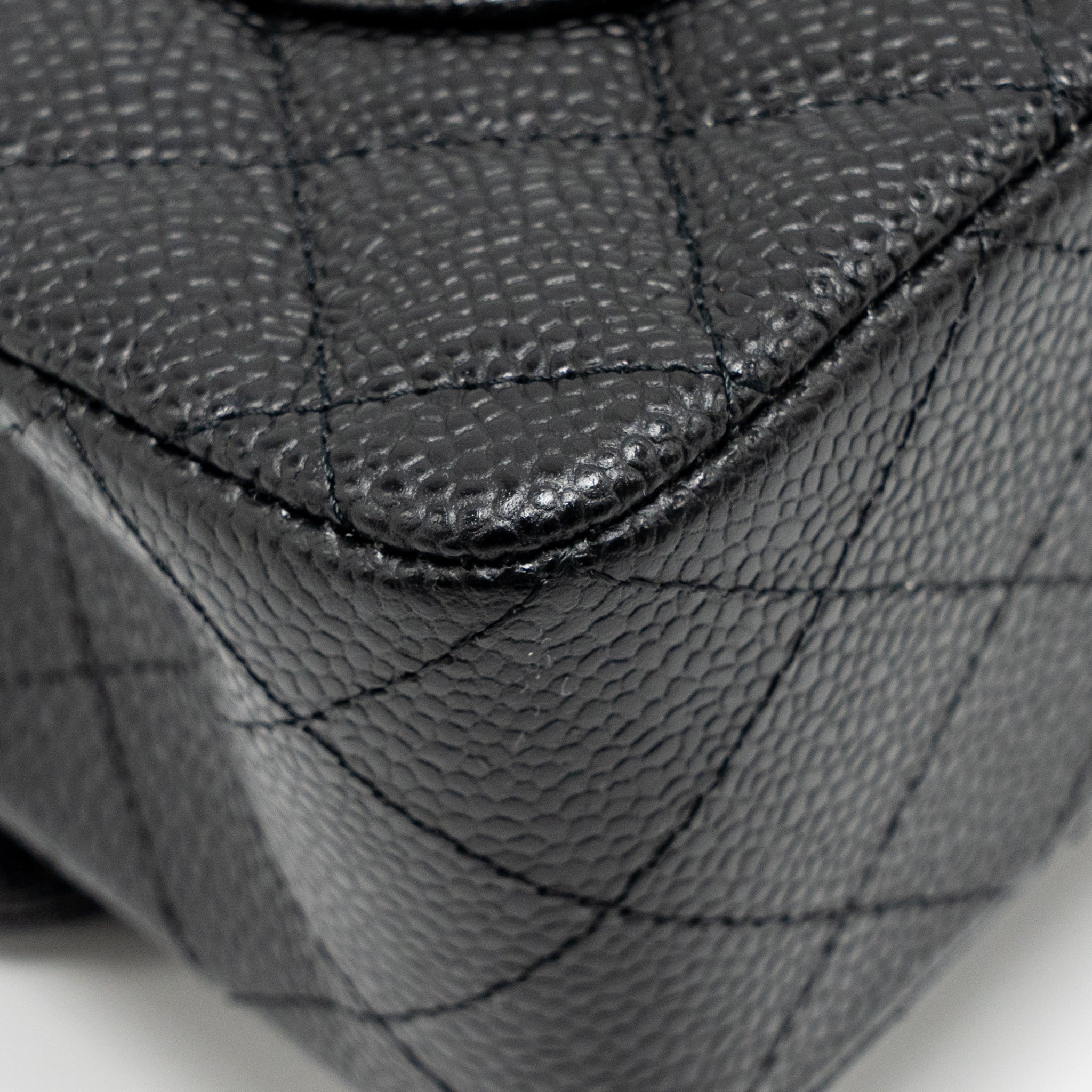 CHANEL SMALL CLASSIC DOUBLE FLAP BAG CAVIAR BLACK GHW (MICROCHIP)