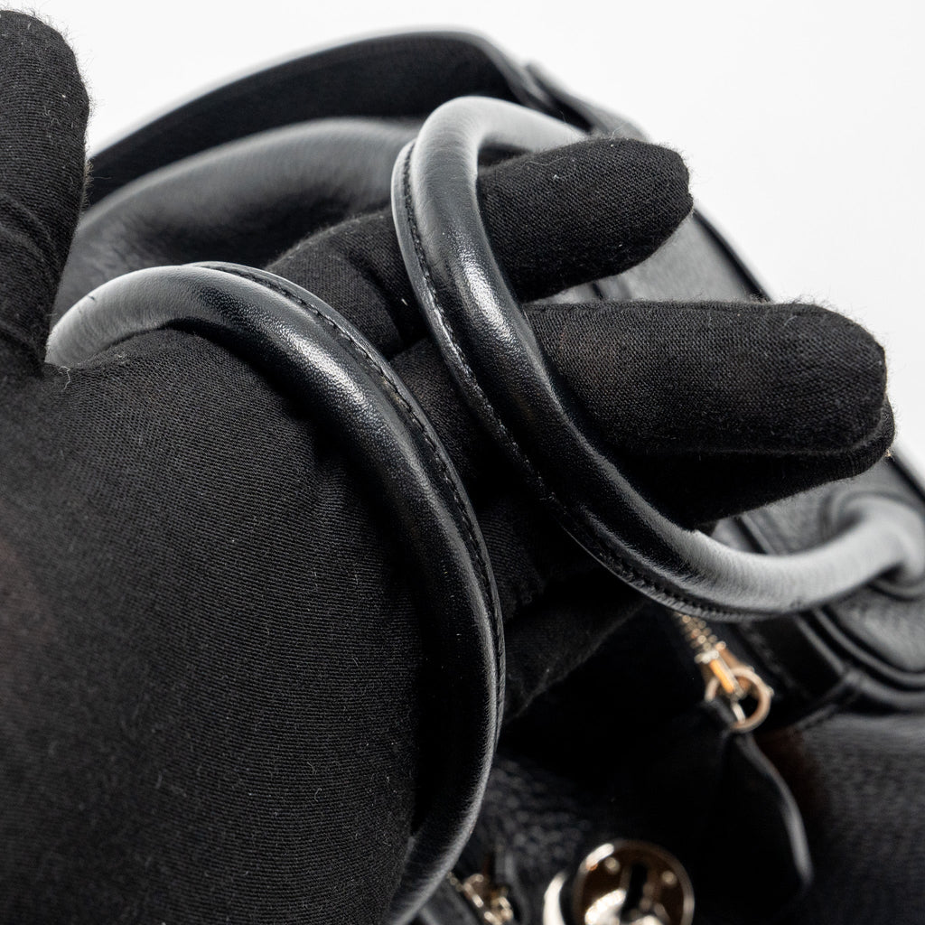 HERMES LINDY 26 CLEMENCE BLACK/TOFFEE SHW