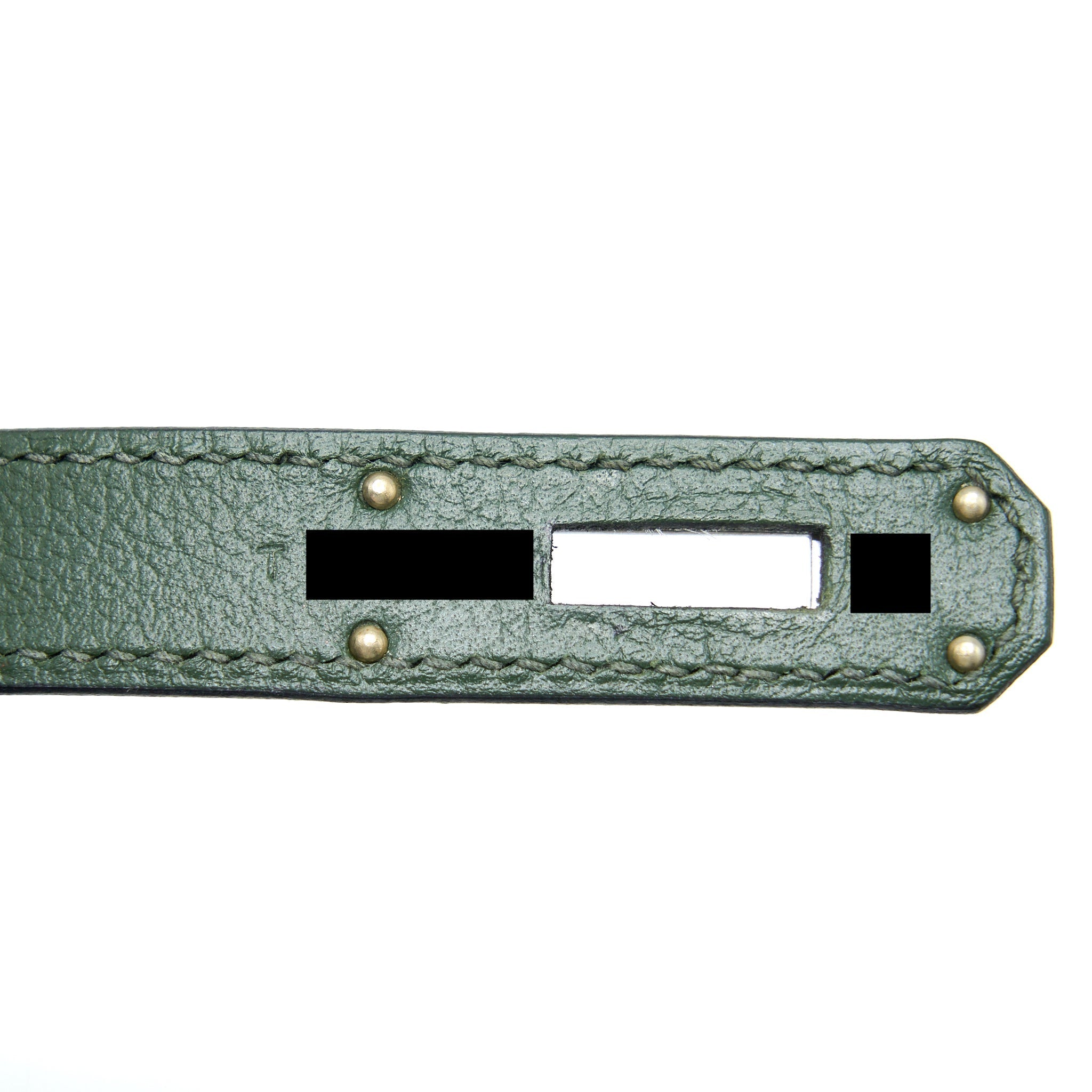 HERMES KELLY 32 GHILLIES CLEMENCE VERT FONCE/VERT ANGLAIS SHW