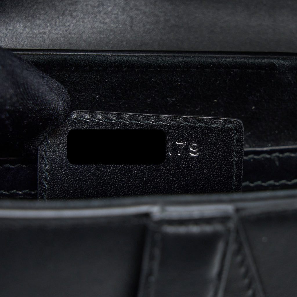 DIOR MEDIUM SADDLE BAG CALFSKIN BLACK SHW