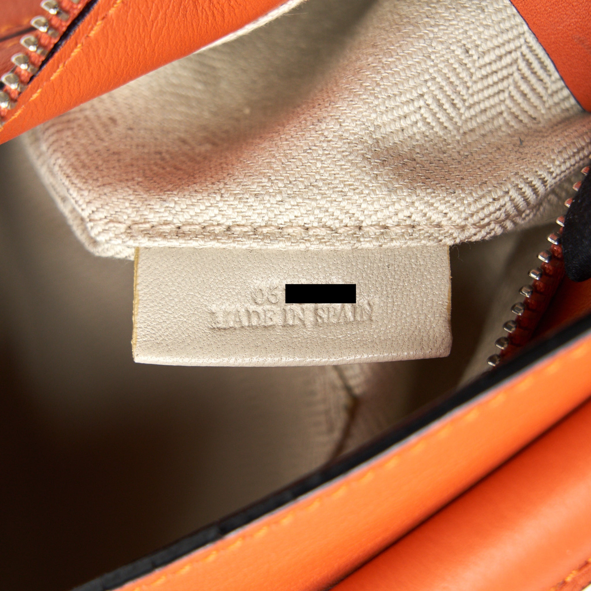 LOEWE SMALL PUZZLE BAG IN ORANGE