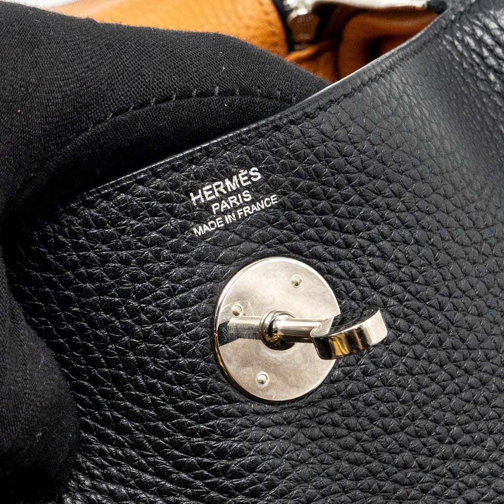 HERMES LINDY 26 CLEMENCE BLACK/TOFFEE SHW