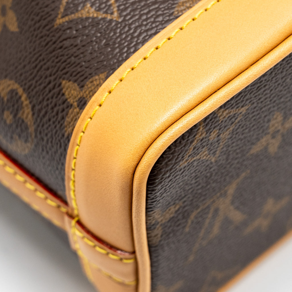 LOUIS VUITTON NANO NOE MONOGRAM CANVAS GHW
