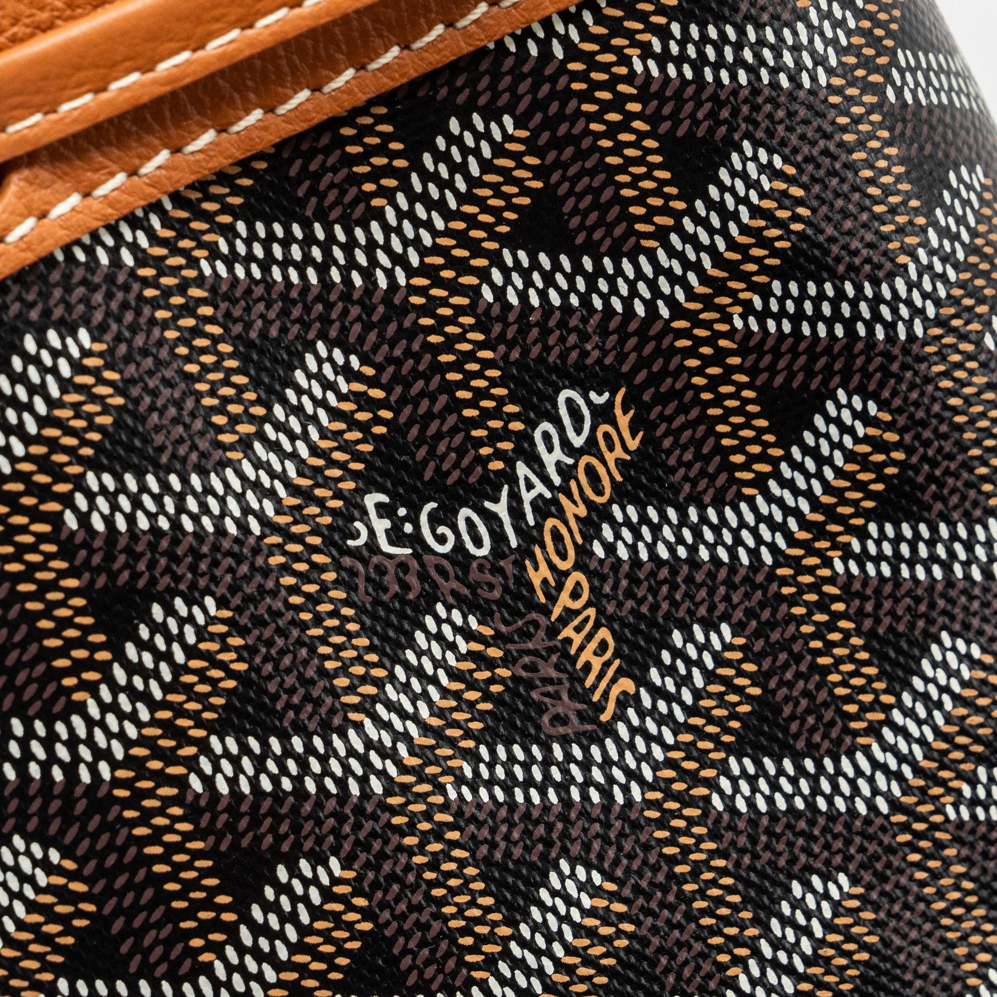 GOYARD PETIT FLOT BUCKET BAG CANVAS / CALFSKIN BROW SHW