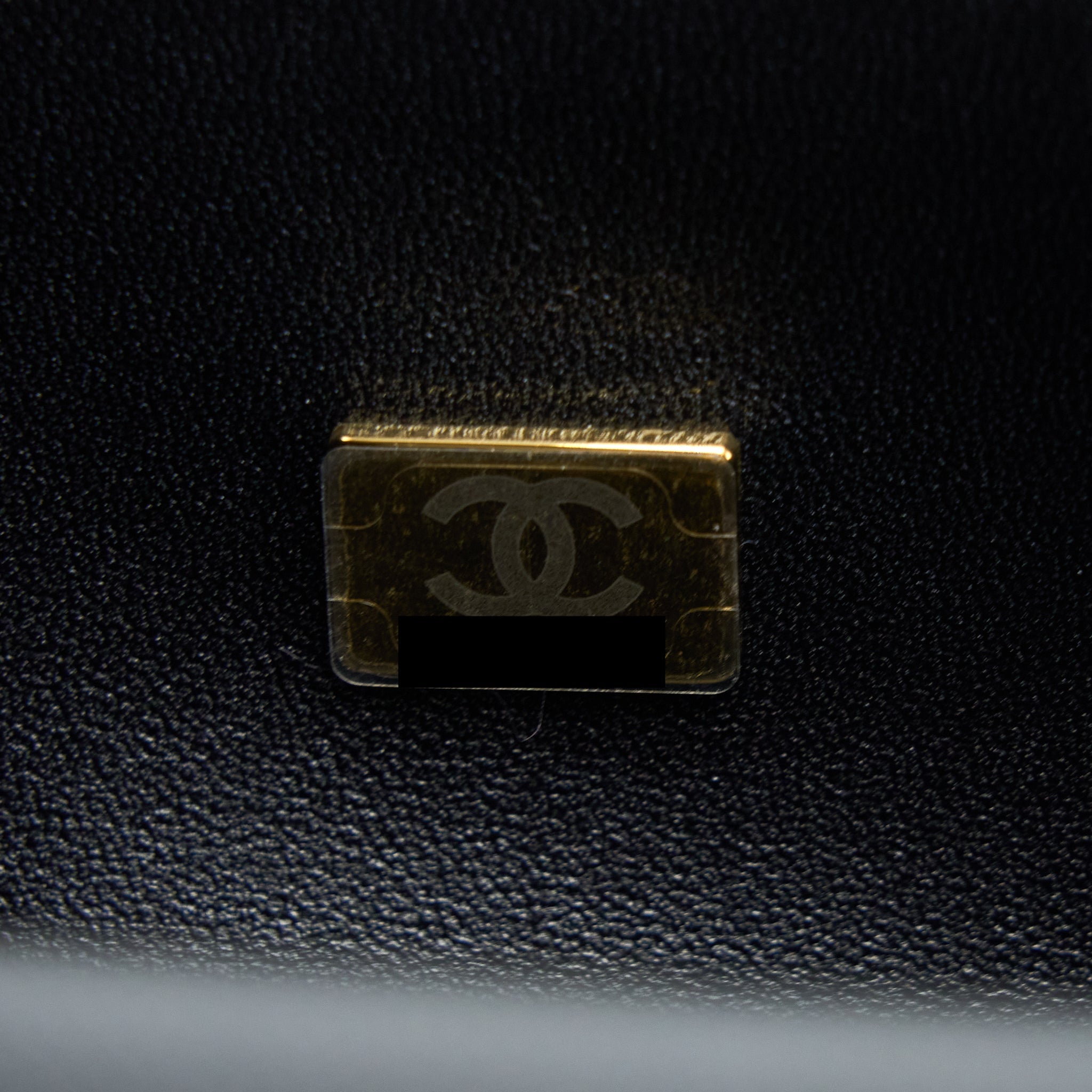 CHANEL SMALL BOY BAG CAVIAR BLACK GHW (MICROCHIP )