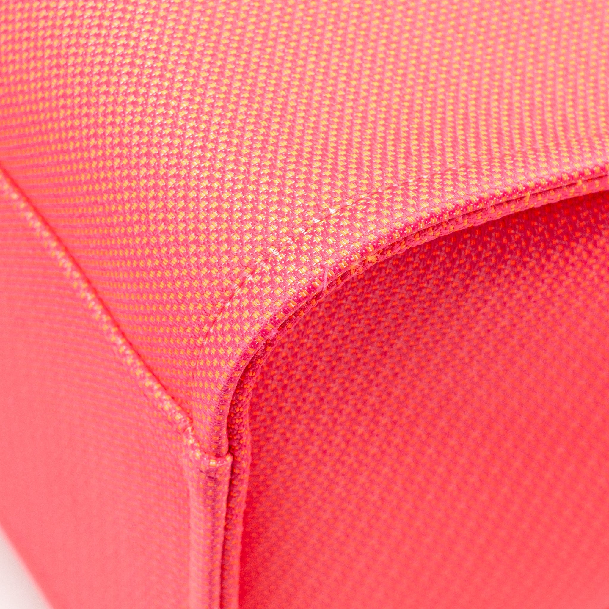 CHANEL LARGE DEAUVILLE TOTE SHOPPING BAG CANVAS/CALFSKIN HOT PINK SHW