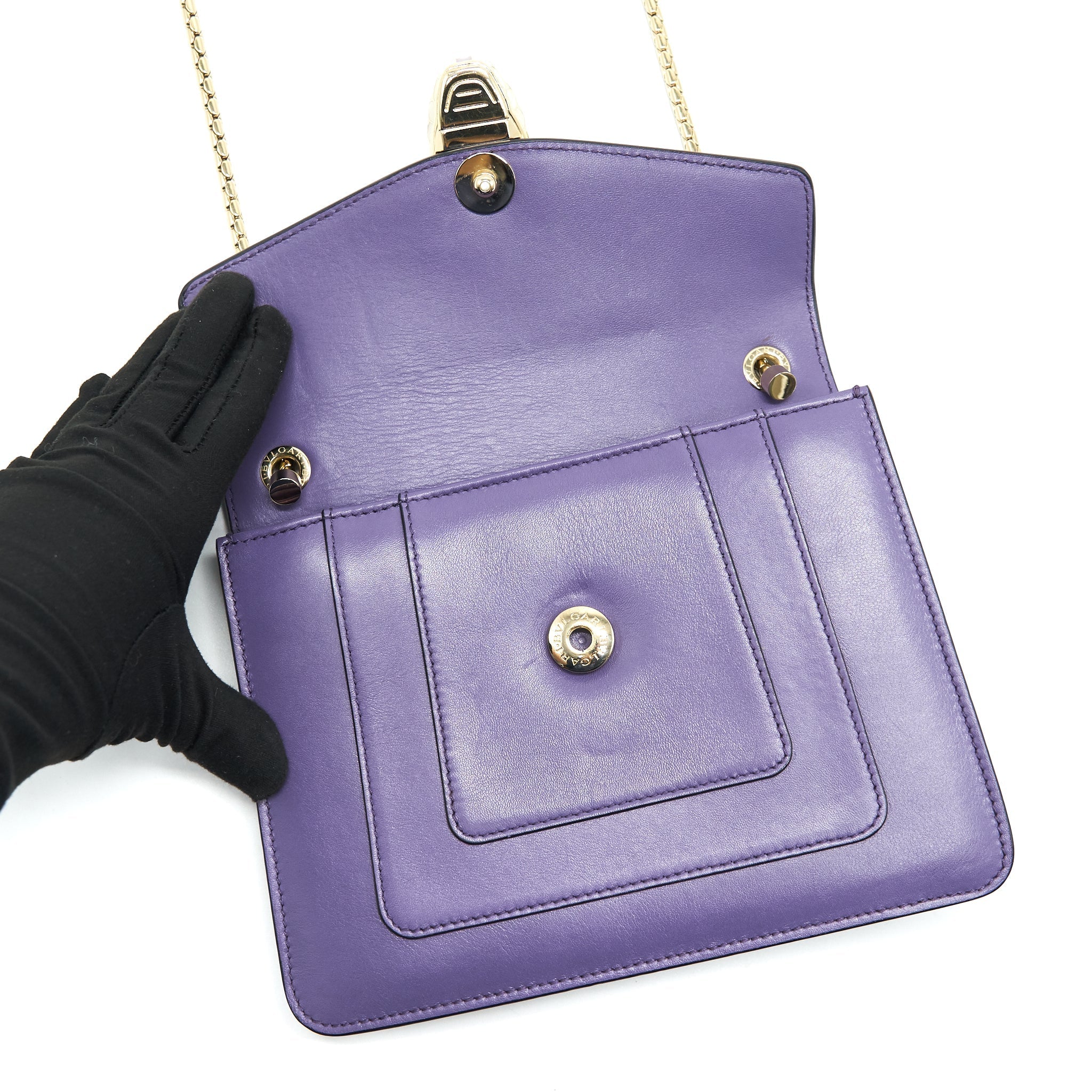 BVLGARI SERPENTI FOREVER CROSSBODY BAG PURPLE