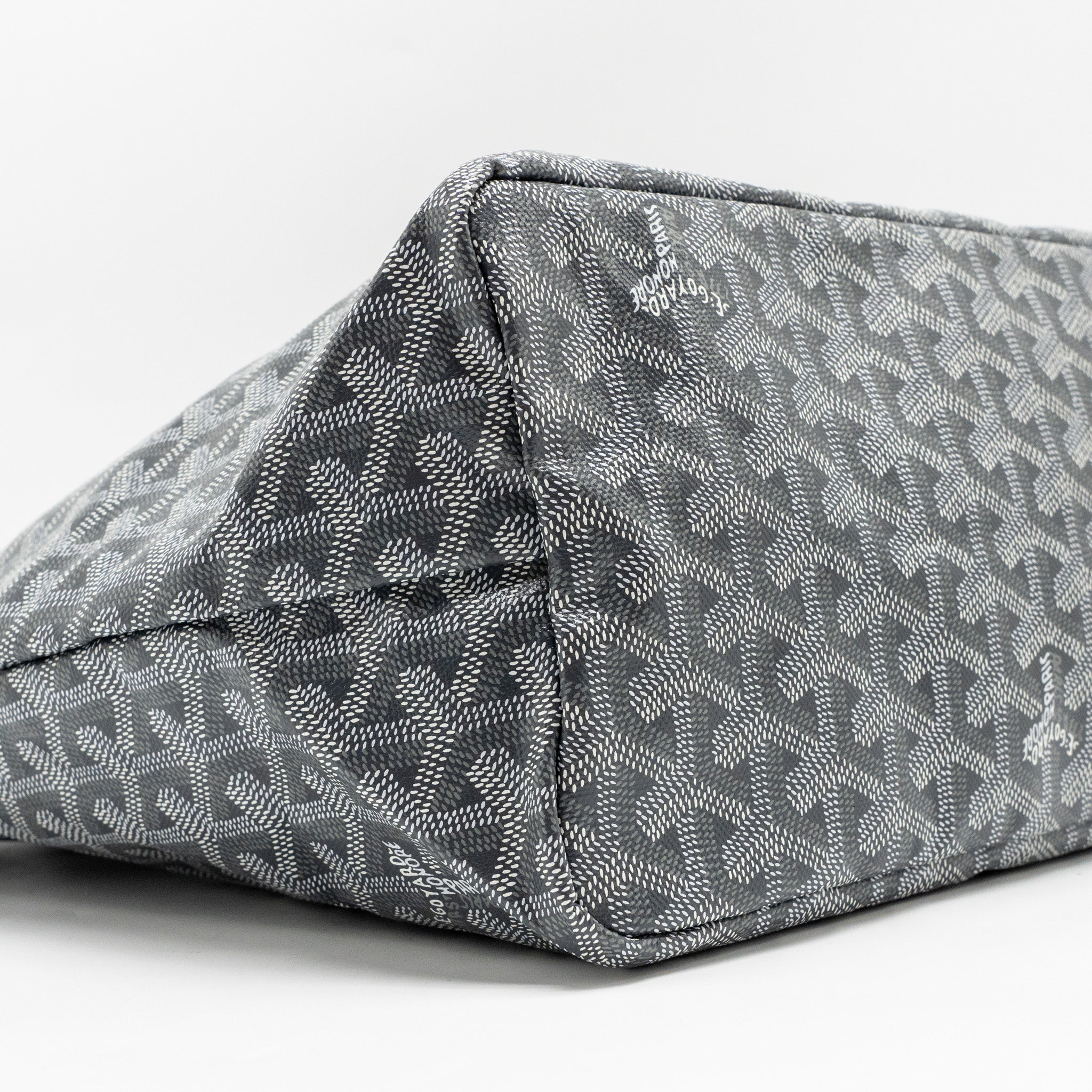 GOYARD SAINT LOUIS PM TOTE BAG GOYARDLINE CANVAS GREY SHW