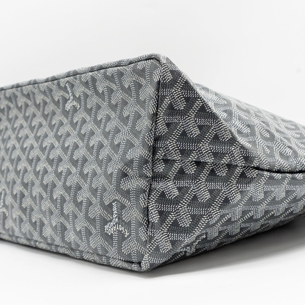 GOYARD SAINT LOUIS PM TOTE BAG GOYARDLINE CANVAS GREY SHW